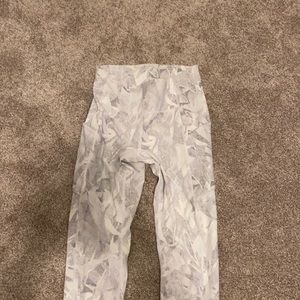 Lululemon white and grey leggings